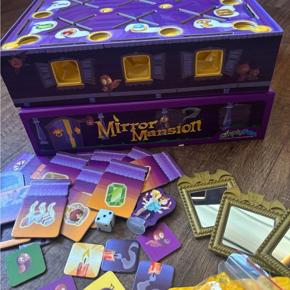 SimplyFun Mirror Mansion Learning Educational Game Geometry Memory Treasure Hunt